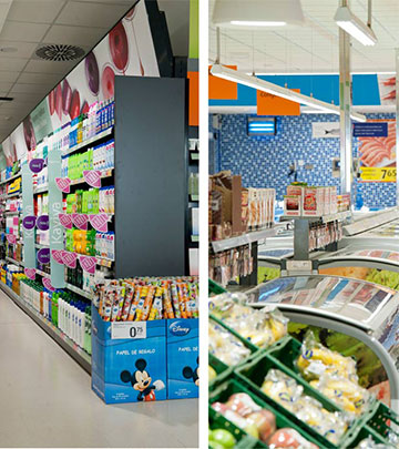 Philips LED lights add more sparkle to the merchandise at Consum Supermarkets, Valencia