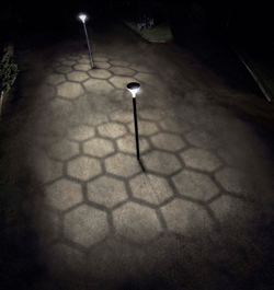 Different ground effects are creating from Metronomis  LED luminaire