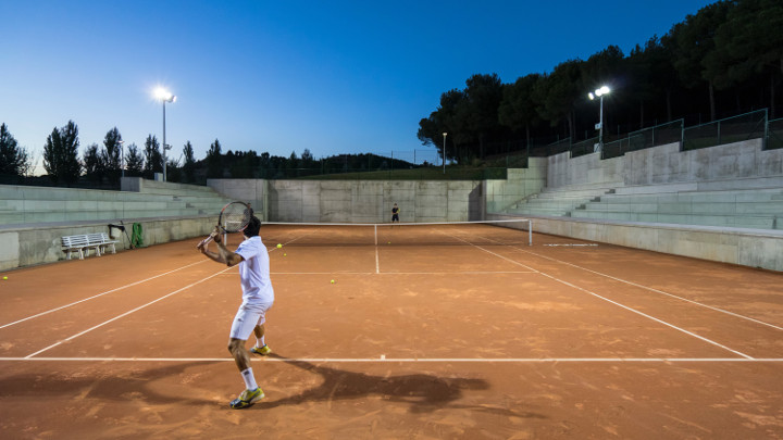 إضاءة ملاعب التنس - الإضاءة الغامرة